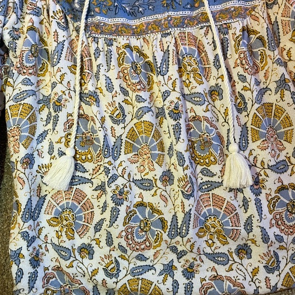 LUCKY BRAND BOHO PEASANT TOP - Picture 4 of 6